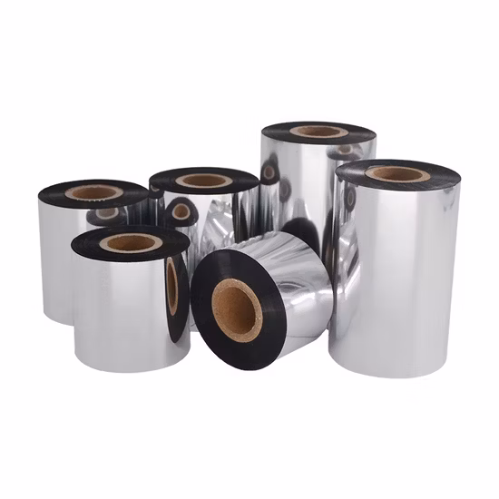 Ruban de codes-barres en cire/résine amélioré de qualité supérieure, 60/110mm, 300m, vente en gros d'usine, pour imprimante Tsc