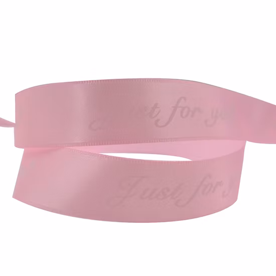 Haute qualité OEM tailles personnalisées marque Logo 1 pouce illustration imprimé ruban de satin couleurs pures simple face cadeau ruban de polyester satin